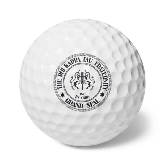 Phi Tau Grand Seal Golf Balls, 6pcs