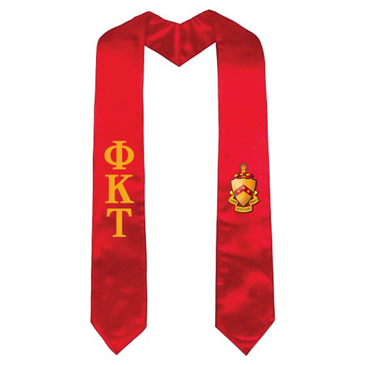 Phi Tau 72" Embroidered Graduation Stole