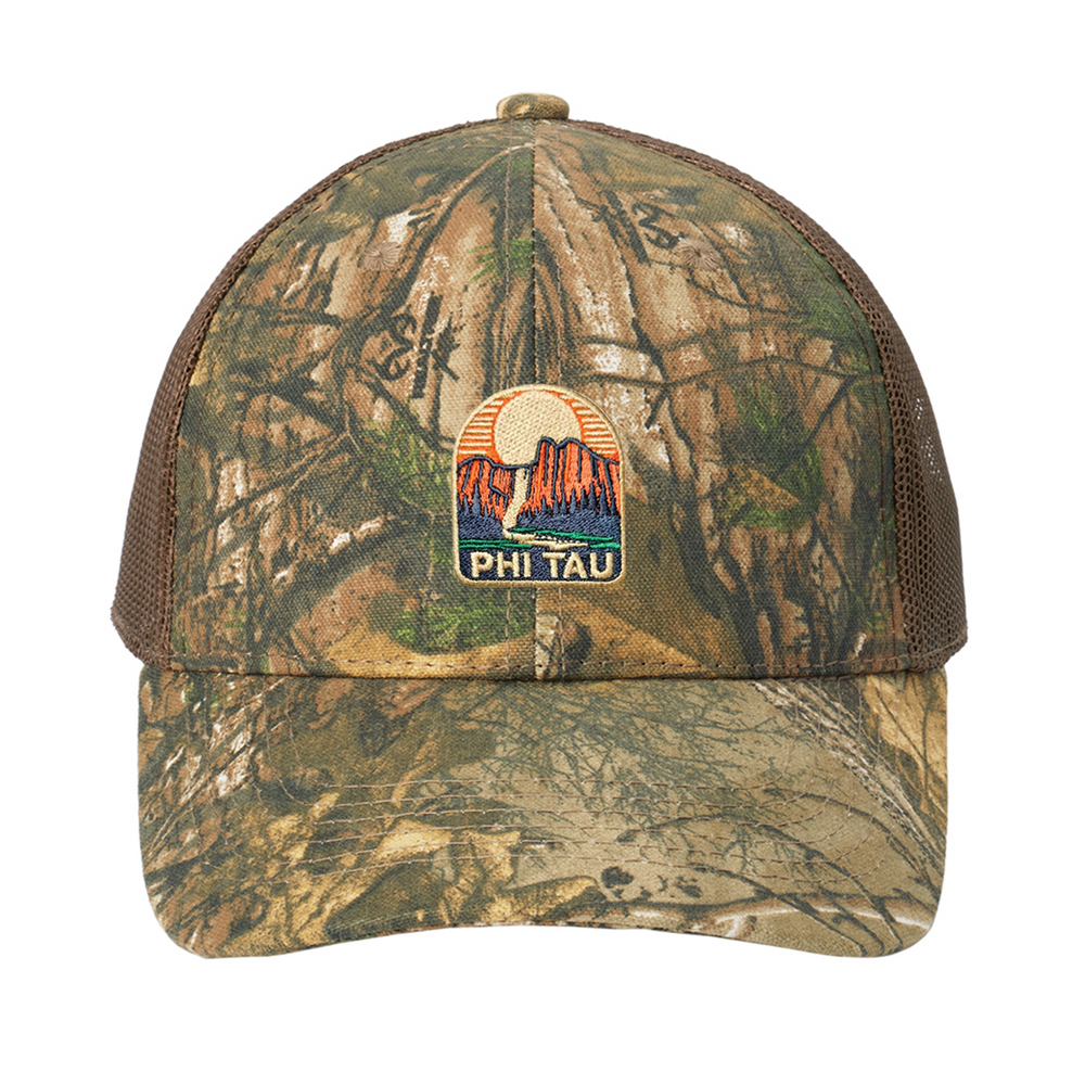Phi Tau Outdoors Camo Mesh Hat