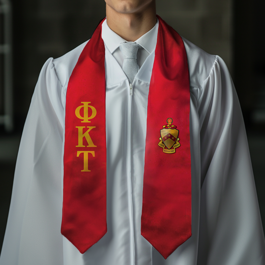 Phi Tau 72" Embroidered Graduation Stole