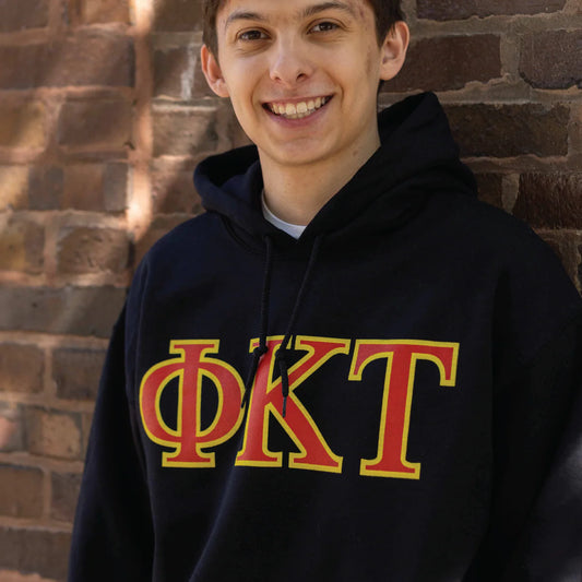 Phi Tau Letters Hoodie