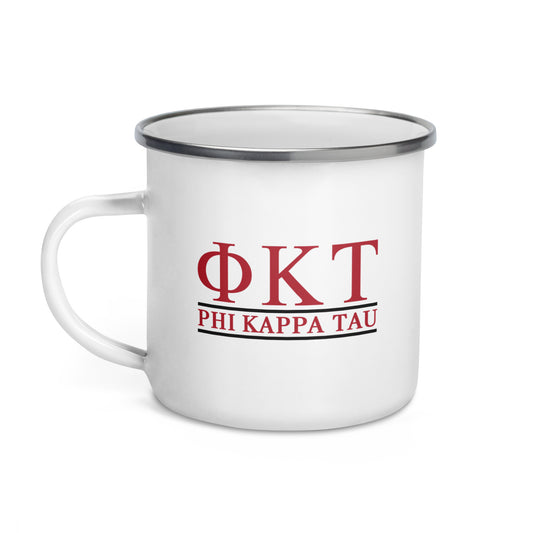 Phi Tau Enamel Mug