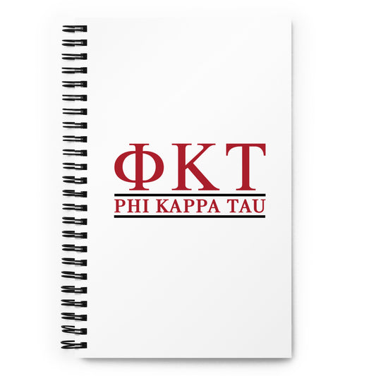 Phi Tau Spiral Notebook