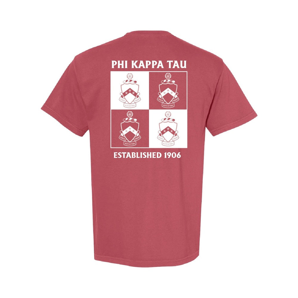 Phi Tau Crest T Shirt The Phi Tau Store