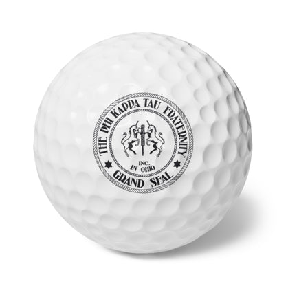 Phi Tau Grand Seal Golf Balls, 6pcs