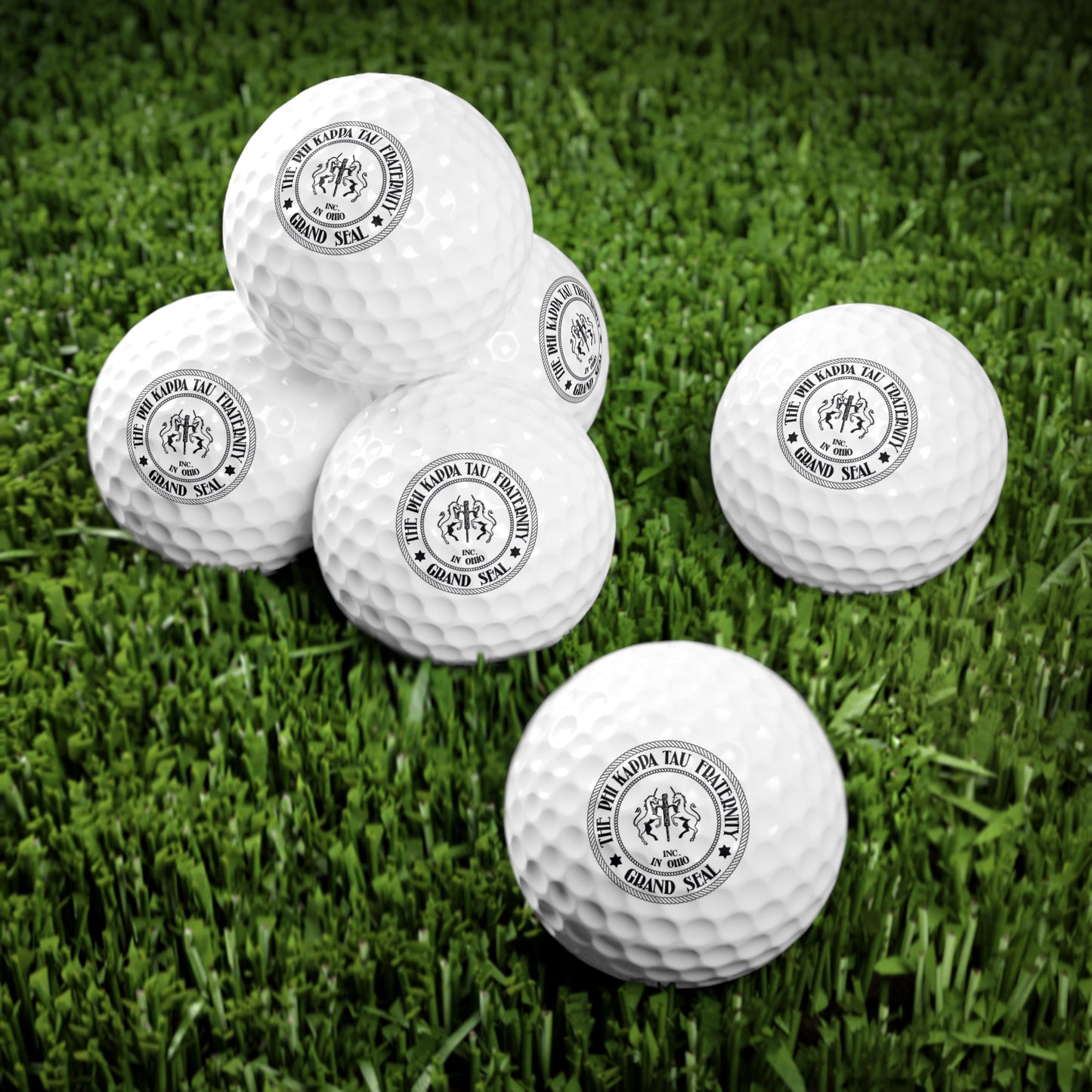 Phi Tau Grand Seal Golf Balls, 6pcs