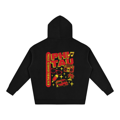Phi Tau Summer Festival Oversize Fleeced Hoodie