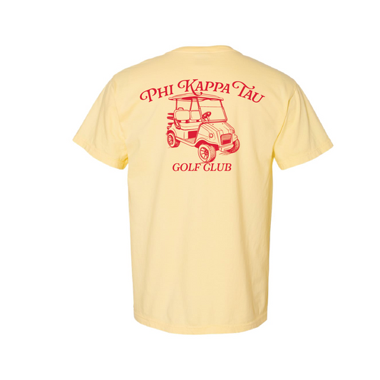 Phi Tau Golf T-Shirt by Comfort Colors (2024)