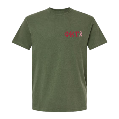 Phi Kappa Tau Stronger Together Pink Ribbon Tee