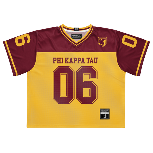 Phi Tau Boxy Football Jersey