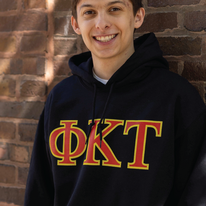 Phi Tau Letters Hoodie