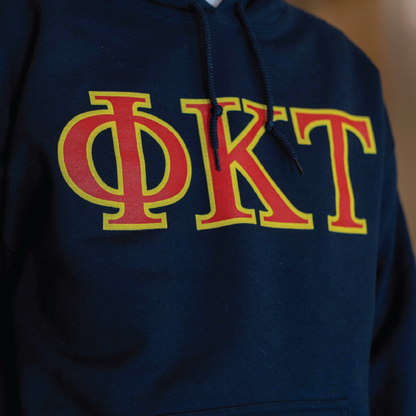 Phi Tau Letters Hoodie