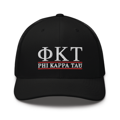 Phi Tau Letters Trucker Hat