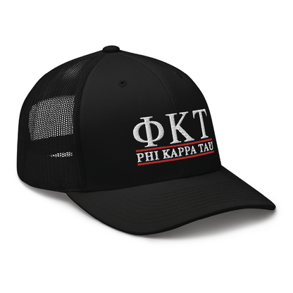 Phi Tau Letters Trucker Hat