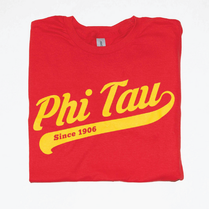 Phi Tau Script T-Shirt