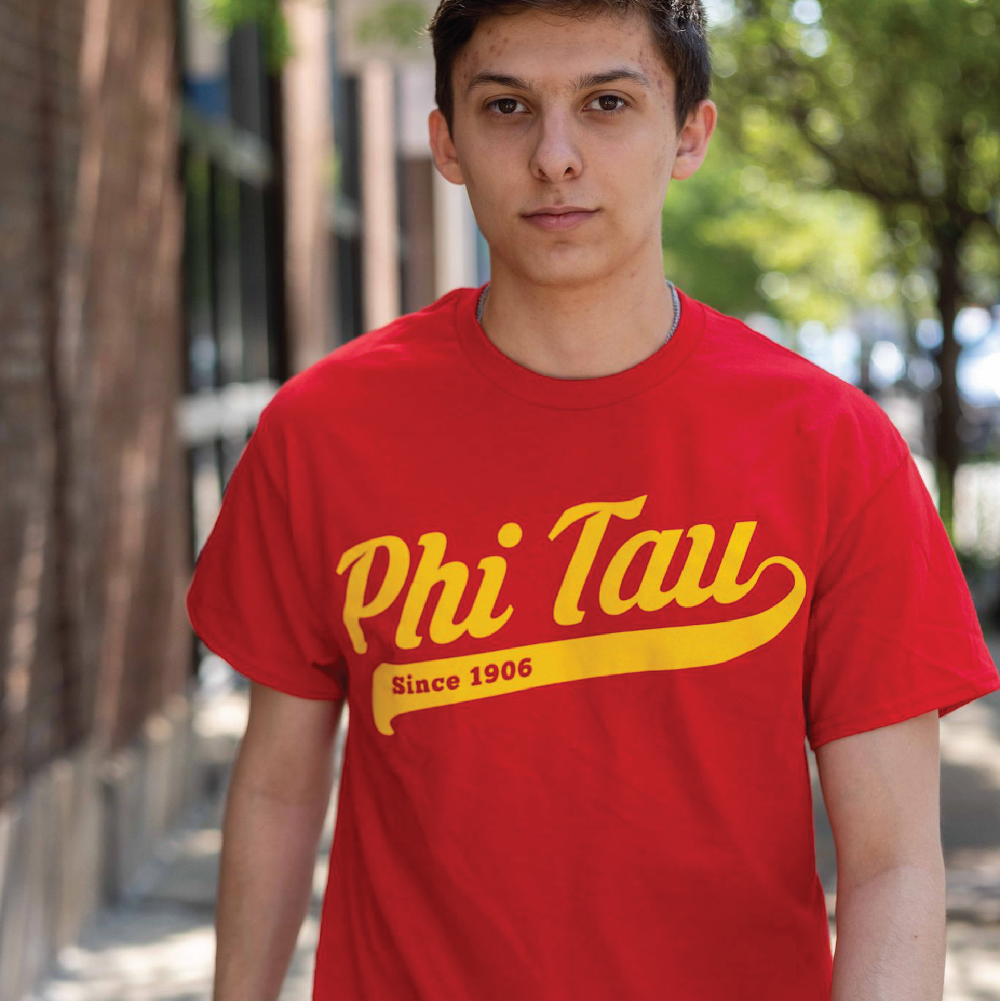 Phi Tau Script T-Shirt