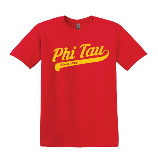 Phi Tau Script T-Shirt