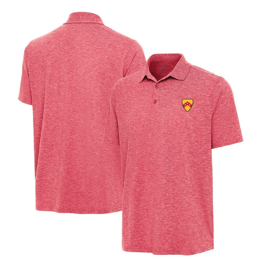 Phi Tau Par 3 Polo in Heathered Red