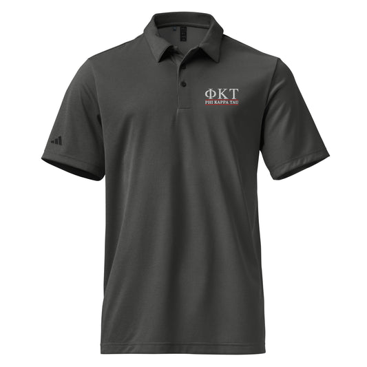 Phi Tau Letters Space Dyed Polo by Adidas