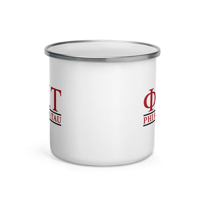 Phi Tau Enamel Mug