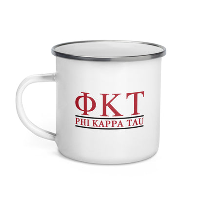 Phi Tau Enamel Mug