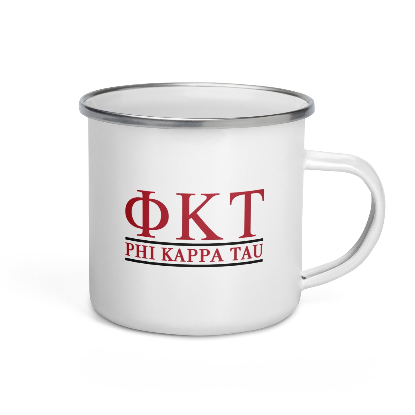 Phi Tau Enamel Mug