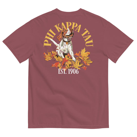 Drop 008: Phi Tau Fall Dog T-Shirt by Comfort Colors