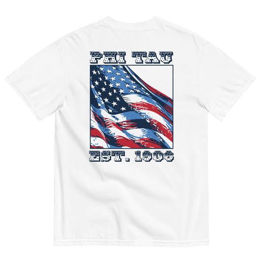 Phi Tau Fourth Of July T-Shirt by Comfort Colors (2023)