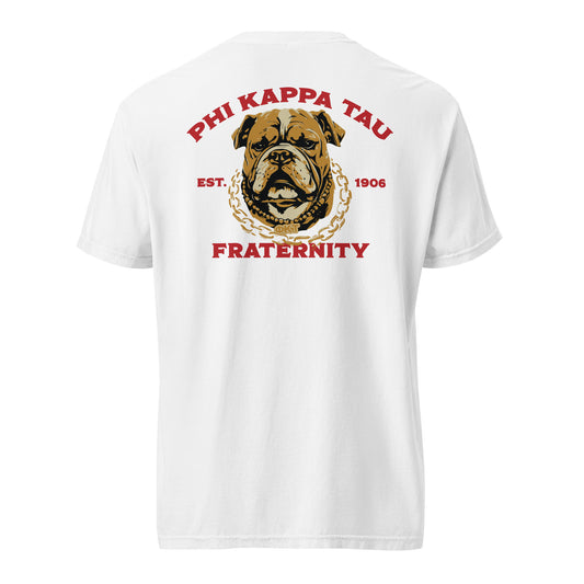 Phi Tau Fraternity Dawg T-Shirt by Comfort Colors (2024)