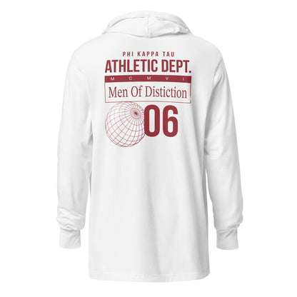 Phi Tau Athletic Department Long Sleeve Hooded Shirt