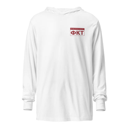 Phi Tau Athletic Department Long Sleeve Hooded Shirt